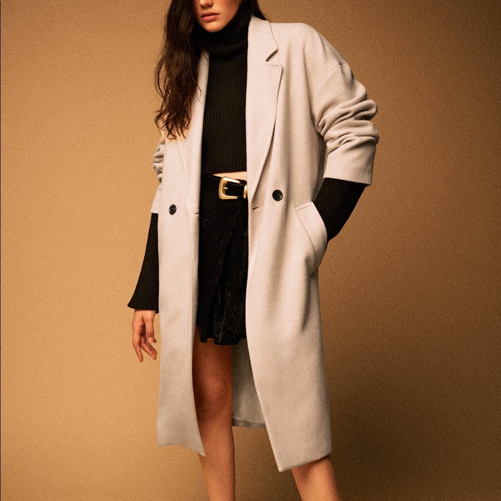 (NWT) Zara Soft Cotton Coat